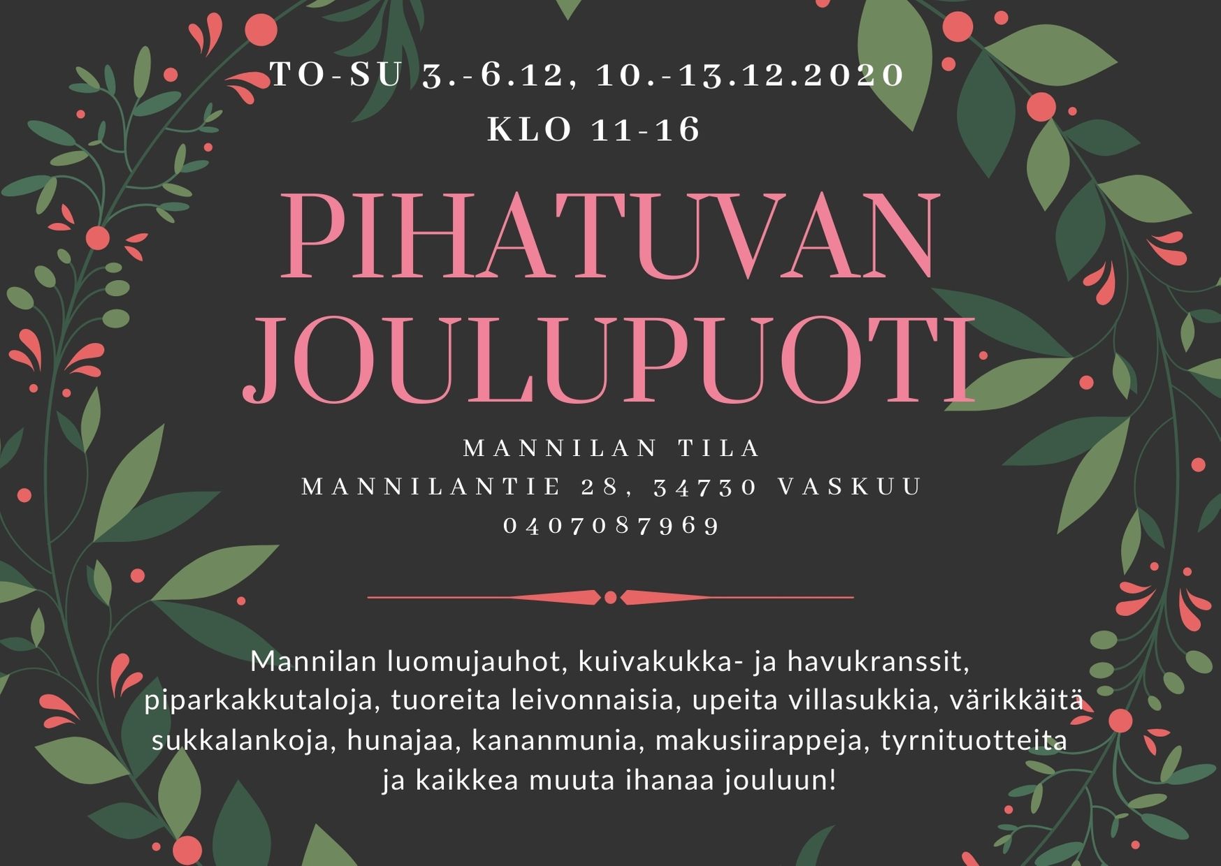 Joulupuoti info